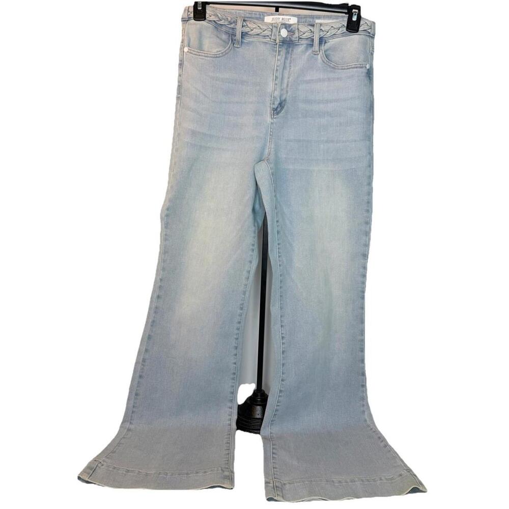 Judy Blue High-Waist Braided Waistband Wide-Leg Jeans Women’s  9/29